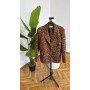 Leopar Nubuk Blazer Ceket